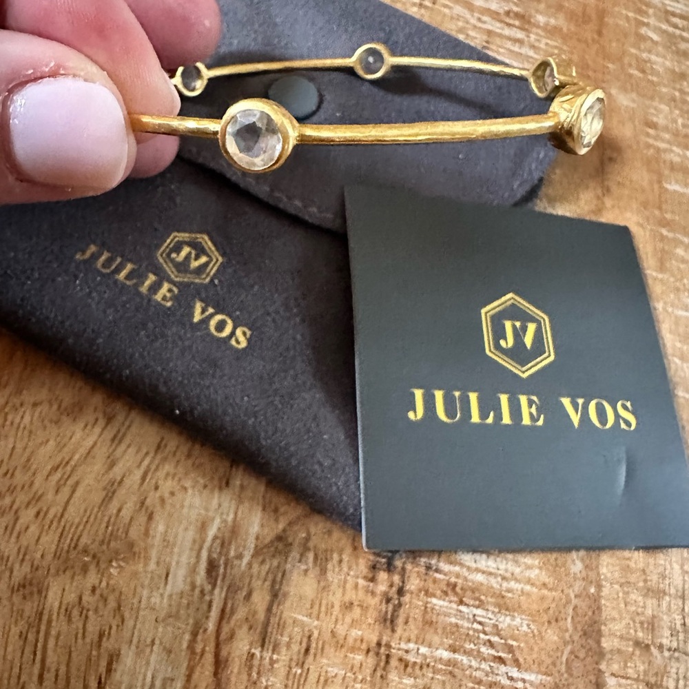 Julie Vos Gold Large Milano Bangle Bracelets